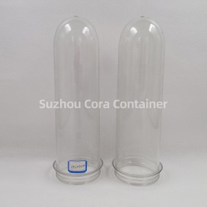 65mm 240g Kích thước cổ 72mm Plasitc Pet Preform cho nước giải khát dầu