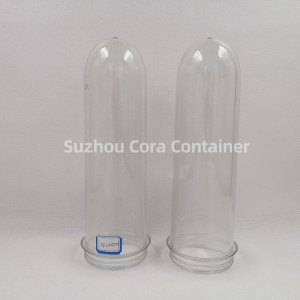 65mm 250g Kích thước cổ 72mm Plasitc Pet Preform cho nước giải khát dầu