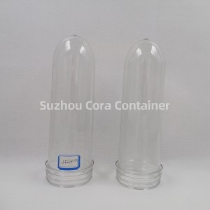 55mm 161g Kích thước cổ 64mm Plasitc Pet Preform cho nước giải khát dầu